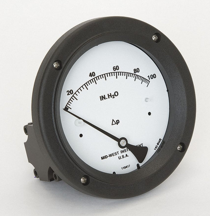 Pressure Gauge 0 to 100 In H2O