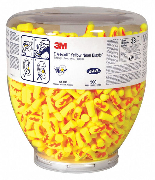 Ear Plug Dispensing System Yellow 33dB