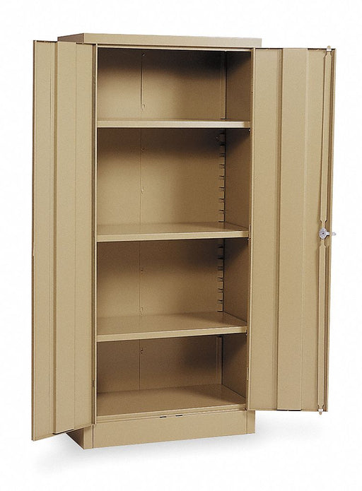 Storage Cabinet 66 x30 x15 Tan 3Shlv