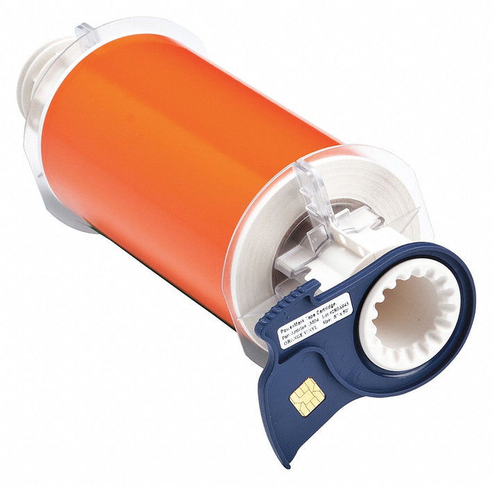 D9054 ContinuousLabelStock Orange Gloss 6inW