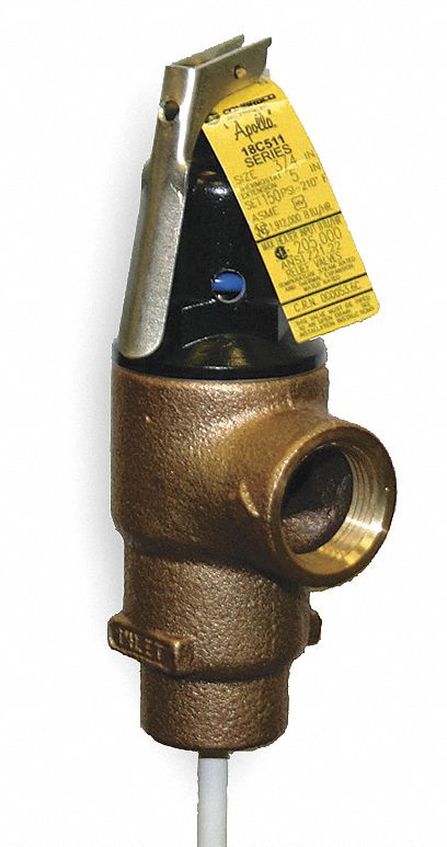 T and P Relief Valve MNPT x FNPT
