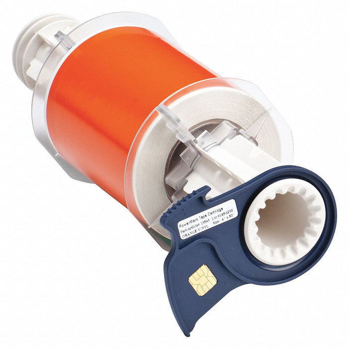 D9018 ContinuousLabelStock Orange Gloss 4inW