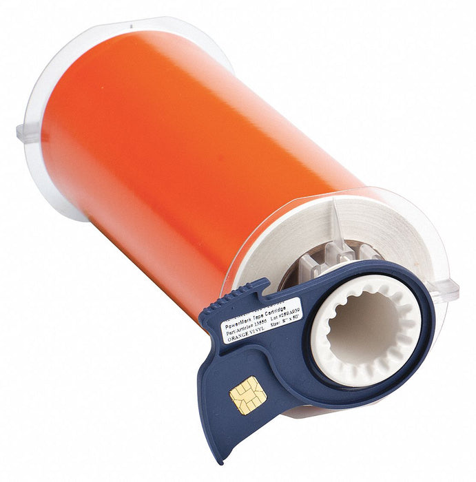 D9021 ContinuousLabelStock Orange Gloss 8inW