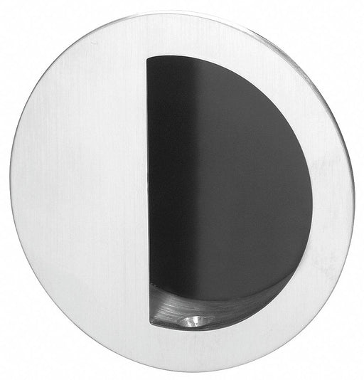 Tray Pull Silver Brass Fixed