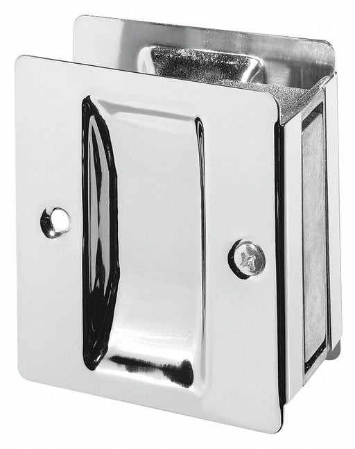 Tray Pull Silver Brass 2 1/2 in W