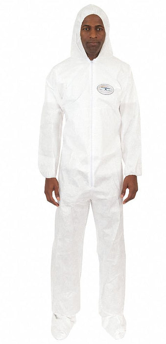Hooded Coverall Attached Boots 4XL PK25