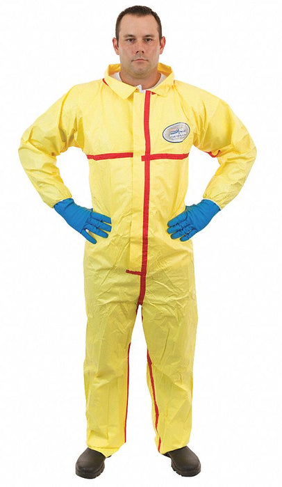 Collared Coverall Open Yellow M PK6