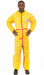 Collared Coverall Elastic Yellow XL PK6