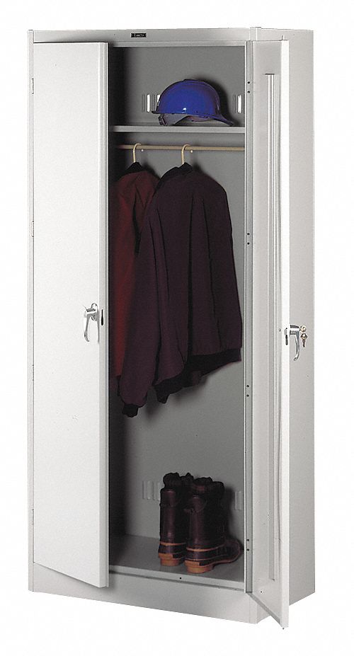 Storage Cabinet 78 x36 x18 LtGry 1Shlv