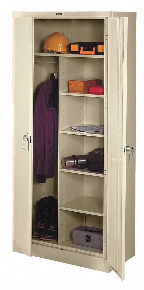 Storage Cabinet 78 x36 x18 Putty 5Shlv