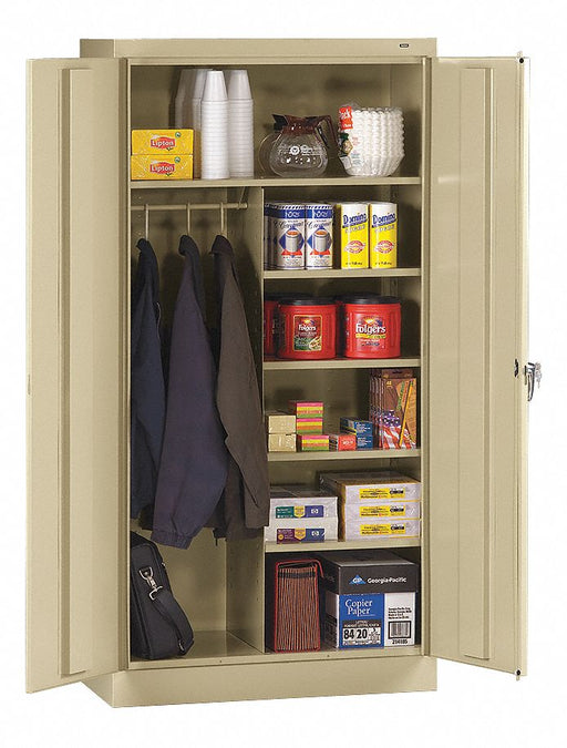 Storage Cabinet 72 x36 x18 Putty 5Shlv
