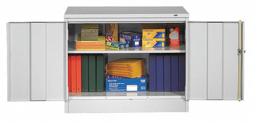 Storage Cabinet 30 x36 x18 LtGry 2Shlv