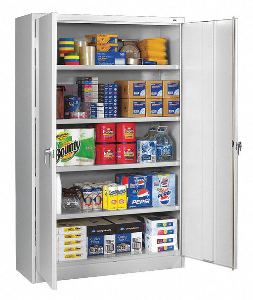 Storage Cabinet 78 x48 x18 LtGry 4Shlv