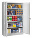 Storage Cabinet 78 x48 x18 LtGry 4Shlv