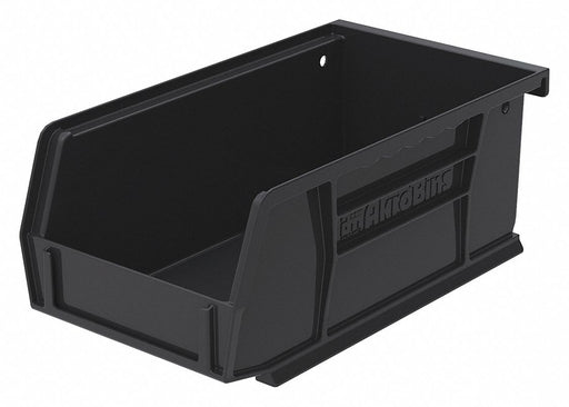 F8647 Hang and Stack Bin Black Plastic 3 in