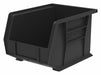 F8698 Hang and Stack Bin Black Plastic 7 in