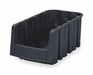 Stack and Nest Bin Black Solid Polymer
