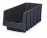 Stack and Nest Bin Black Solid Polymer