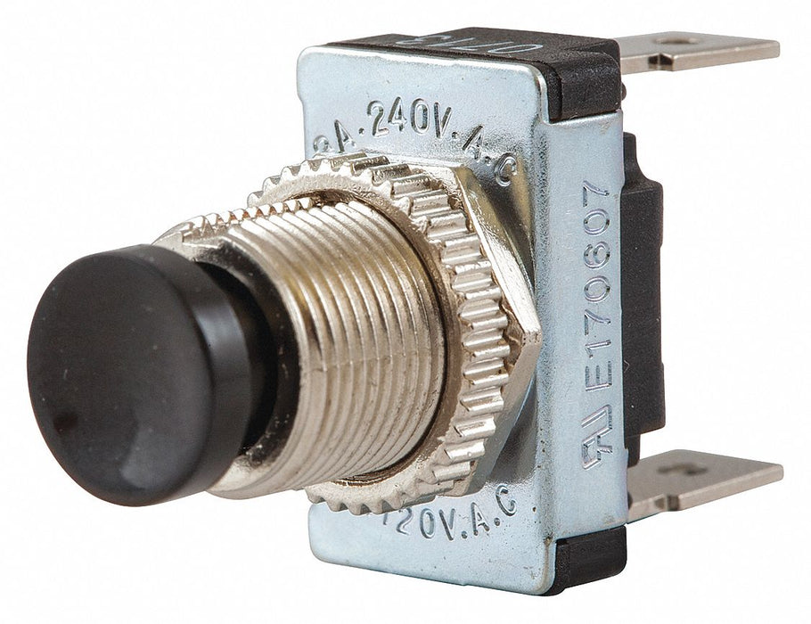 MiniaturePushButtnSwitch Blk SPST