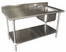 Scullery Sink 60 x30 x40.5 Silver
