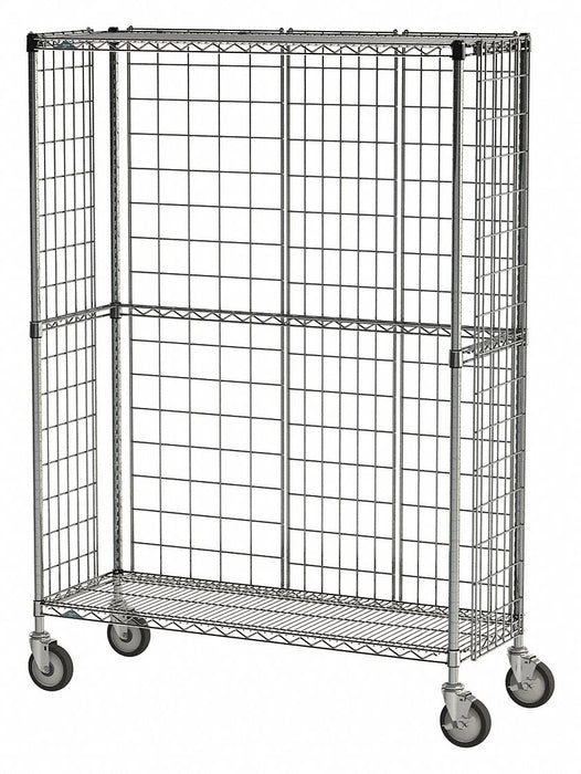 Wire Cart 3-Sided 24 in W 48 in L