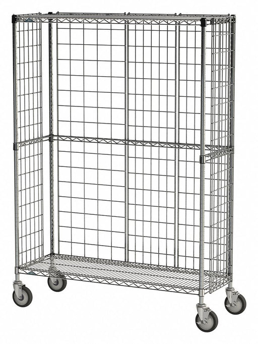 Wire Cart 3-Sided 18 in W 60 in L