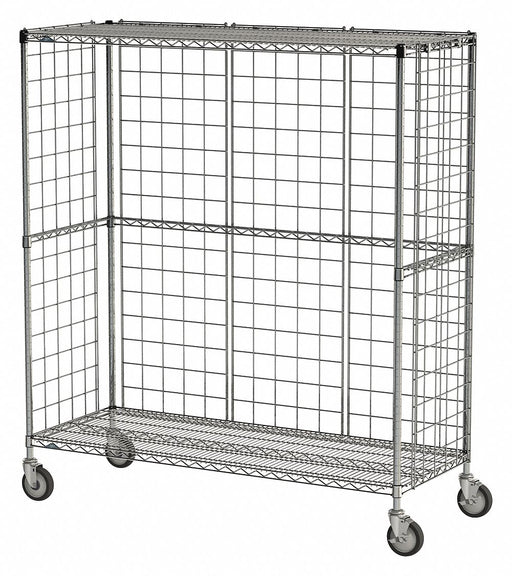 Wire Cart 3-Sided 24 in W 60 in L