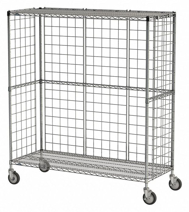 Wire Cart 3-Sided 24 in W 60 in L