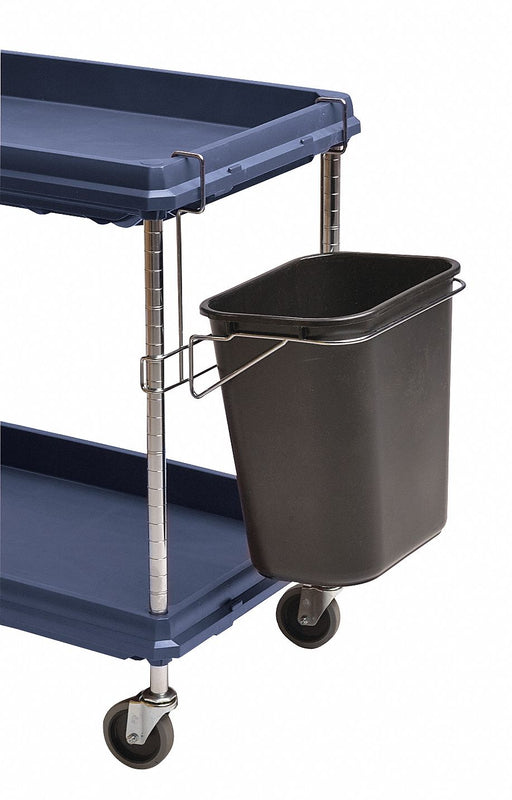 Wastebasket Black Plastic 27-1/2 in H