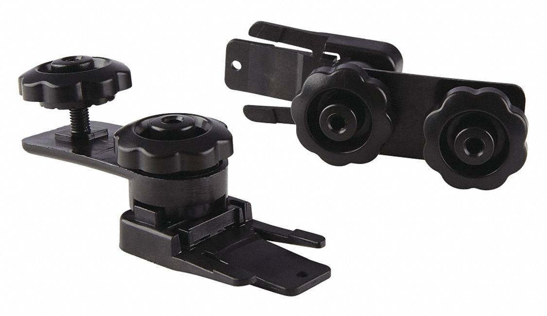 Faceshield Adapter Plastic Black PR