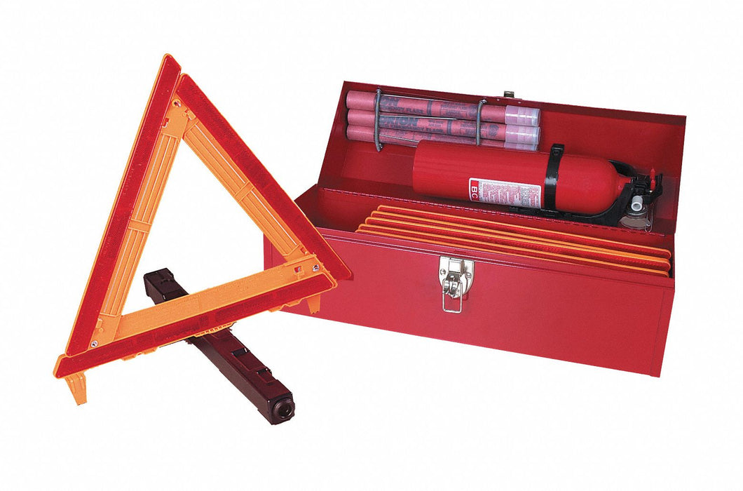 Roadside Emergency Kit/Triangle 8 Piece