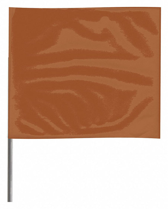 MarkingFlag Brown Vinyl 4inH PK100