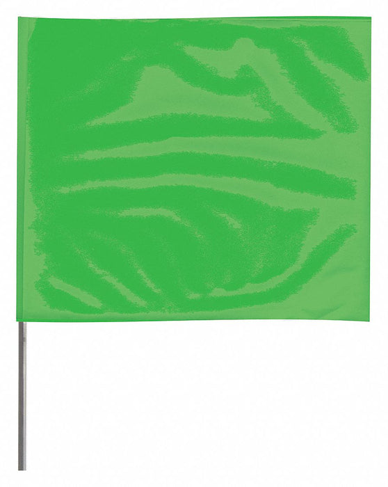 MarkingFlag Green Vinyl 2-1/2inH PK100