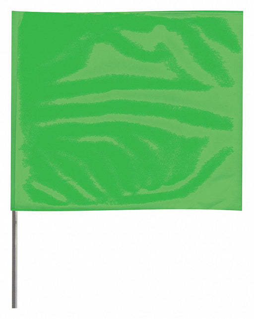 Marking Flag 18  Glo Green PVC PK100
