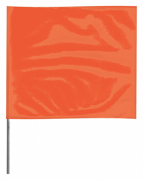 MarkingFlag FluorOrange Vinyl 4inH PK100