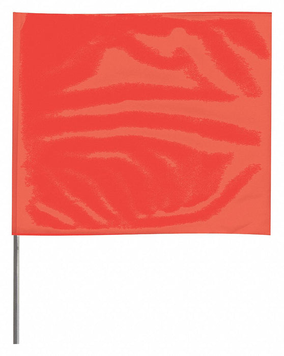 MarkingFlag Red Vinyl 2-1/2inH PK100