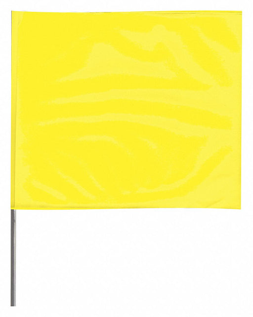 MarkingFlag FluorYellow Vinyl 4inH PK100