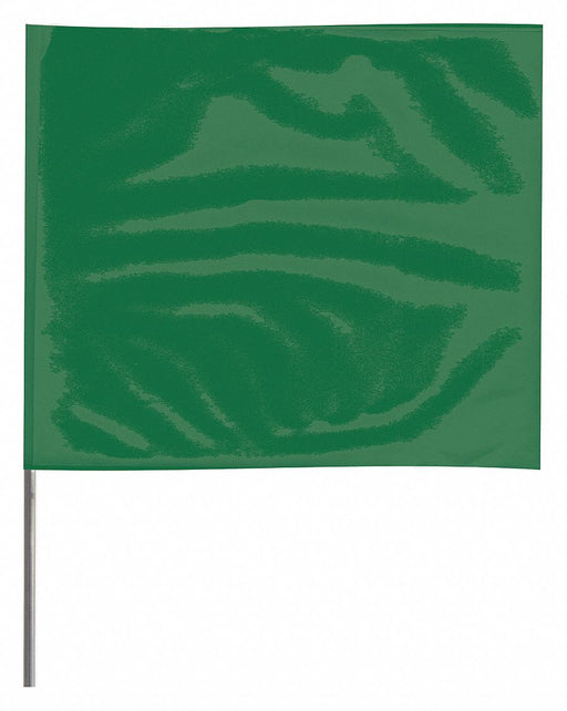 Marking Flag 18  Green PVC PK100