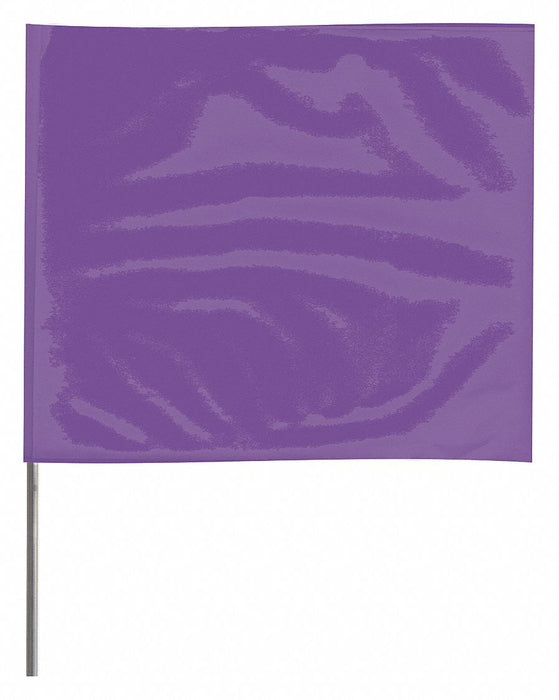 MarkingFlag Purple Vinyl 4inH PK100