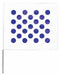 Marking Flag 18  Blue/White PVC PK100