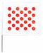 MarkingFlag Red/White Vinyl 4inH PK100