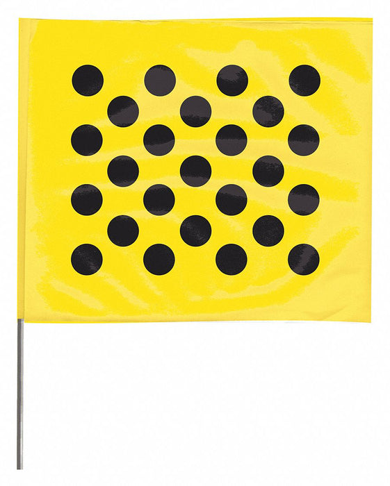 MarkingFlag Black/Yellow Vinyl PK100
