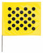 Marking Flag 30  Black/Yellow PK100