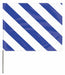 Marking Flag 30  Blue/White PVC PK100
