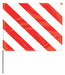 MarkingFlag Red/White Vinyl 4inH PK100