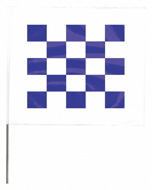 MarkingFlag Blue/White Vinyl 4inH PK100