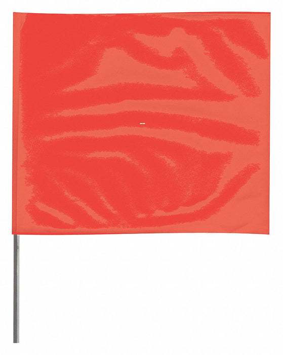 MarkingFlag Red Vinyl 2-1/2inH PK100