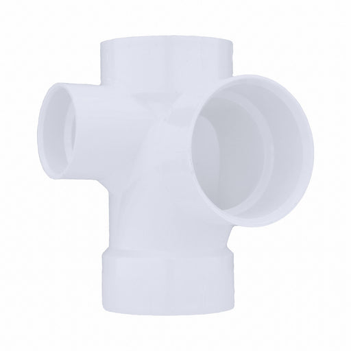 PVC SanitaryTee 4in 4inHub 4in 2inHub