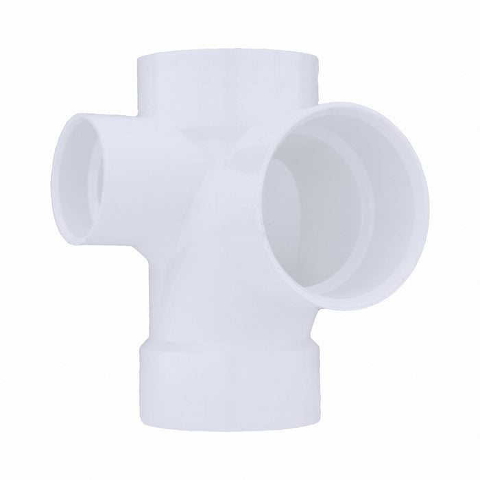 PVC SanitaryTee 4in 4inHub 4in 2inHub