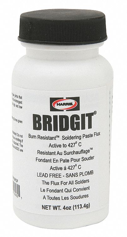 HARRIS 4oz Brush Cap Jar Solder Paste